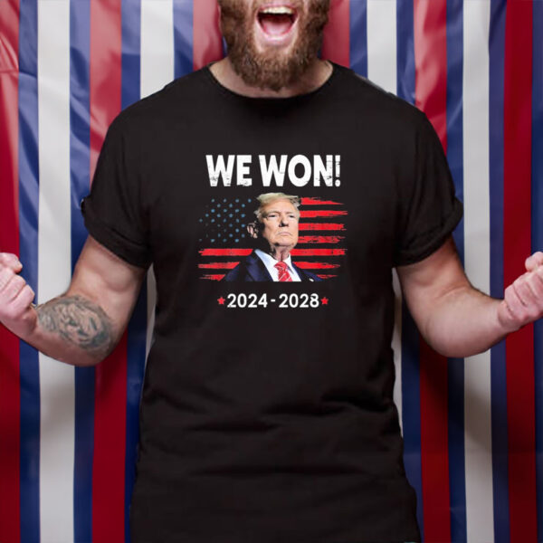 Donald Trump We Won 2024-2028 Vintage t-shirt