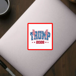 Retro Trump 2028 Sticker Re-Elect Donald Trump 2028 Sticker