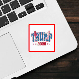 Retro Trump 2028 Sticker Re-Elect Donald Trump 2028 Sticker