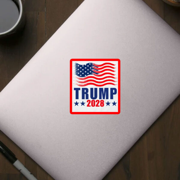 TRUMP-2028 Flag Sticker