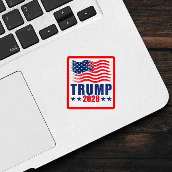 TRUMP-2028 Flag Sticker