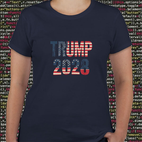 Trump 2028, American Flag Shirt