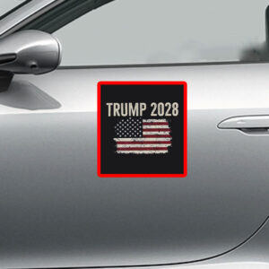 Trump 2028, Distressed American Flag Sticker
