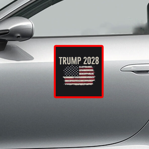 Trump 2028, Distressed American Flag Sticker