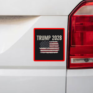 Trump 2028, Distressed American Flag Sticker