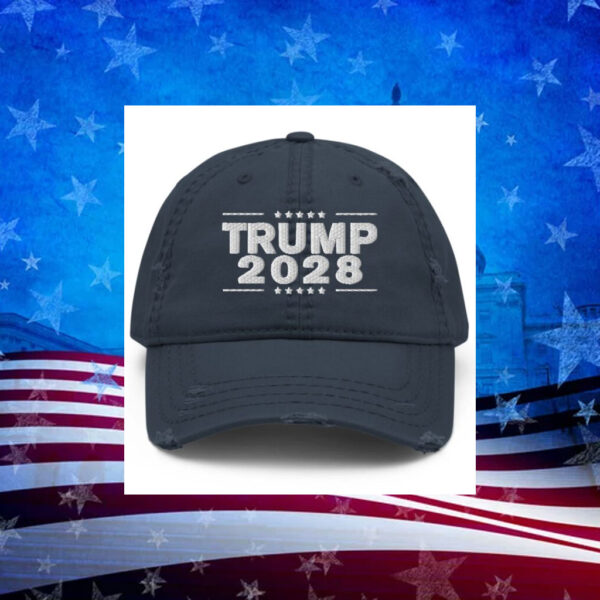 Trump 2028 Distressed Dad Hat