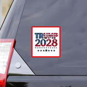 Trump 2028 Election Vintage Style Patriotic Sticker