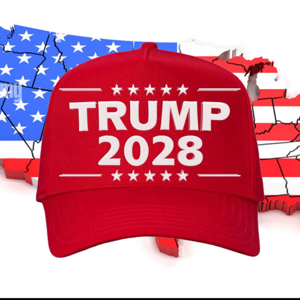 Trump 2028 Embroidered Hat, MAGA Red Hat