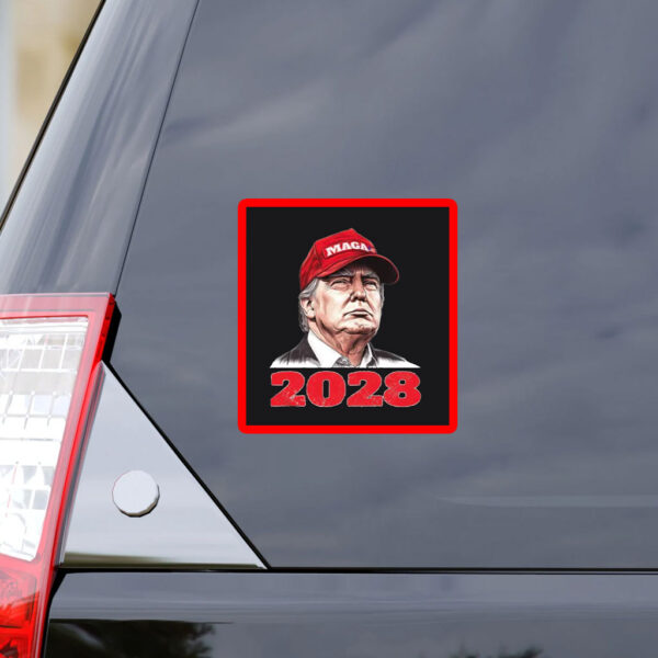 Trump 2028 Patriotic, President Trump 2028 Sticker