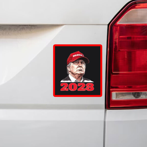 Trump 2028 Patriotic, President Trump 2028 Sticker