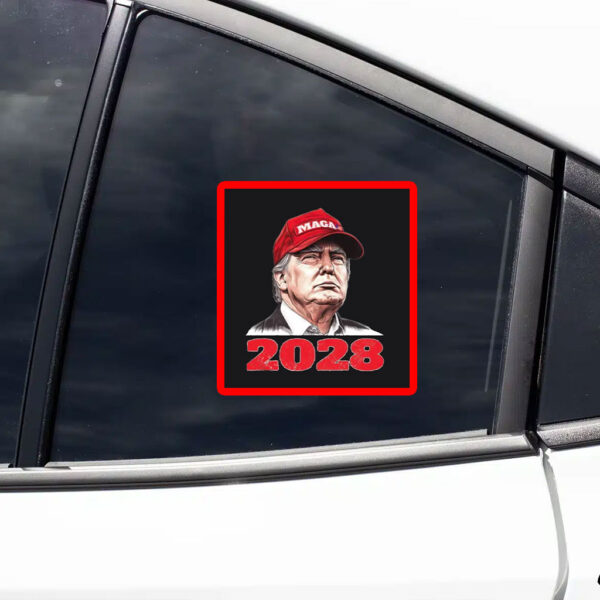 Trump 2028 Patriotic, President Trump 2028 Sticker
