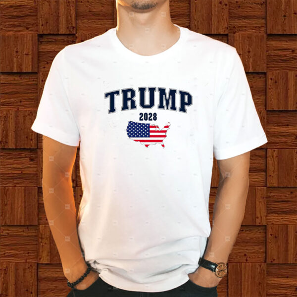 Trump 2028 President Map Shirt