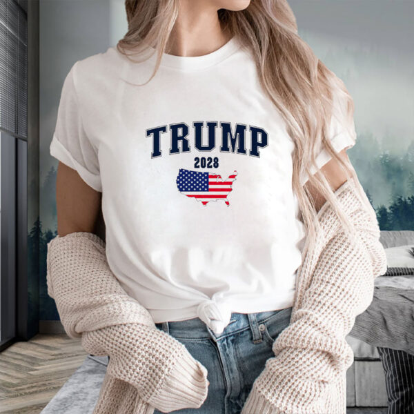 Trump 2028 President Map Shirt