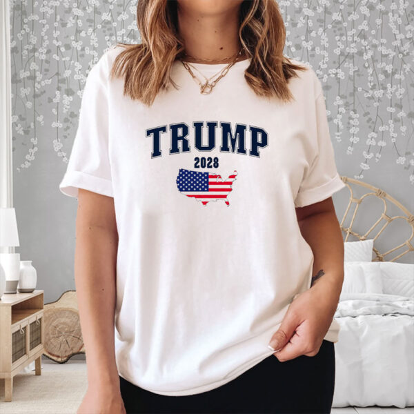 Trump 2028 President Map Shirt
