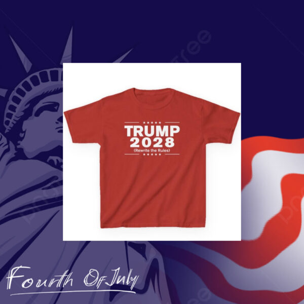 Trump 2028 (Rewrite the rules) Kids T-Shirt