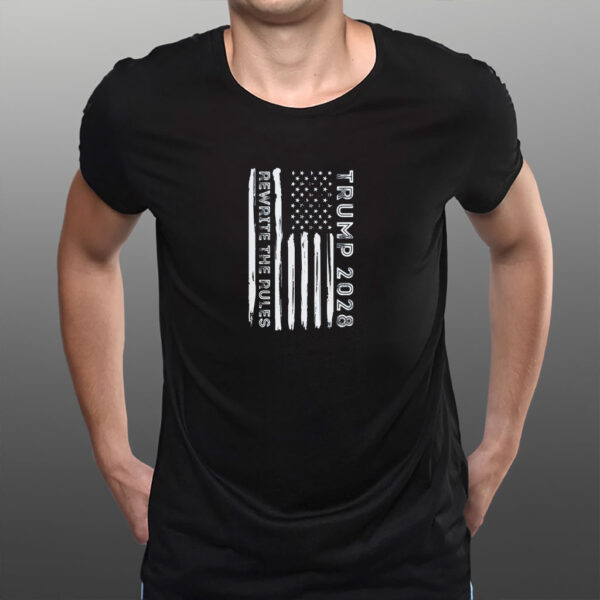 Trump 2028 USA Flag Shirt