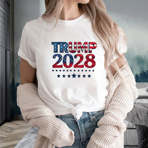 Trump 2028 Vintage Style Patriotic Shirt