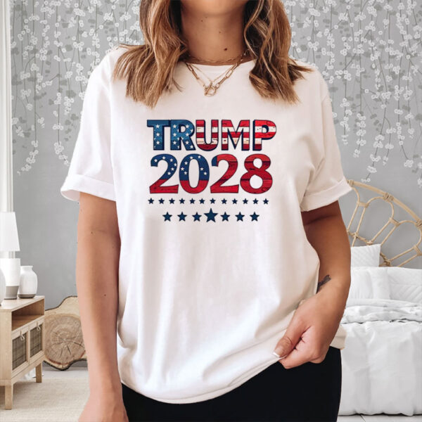 Trump 2028 Vintage Style Patriotic Shirt