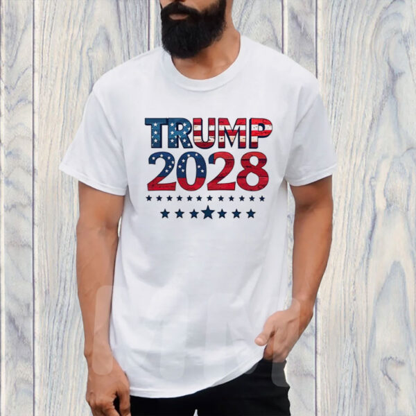 Trump 2028 Vintage Style Patriotic Shirt