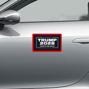 Trump 2028 rewrite the rules political Sticker