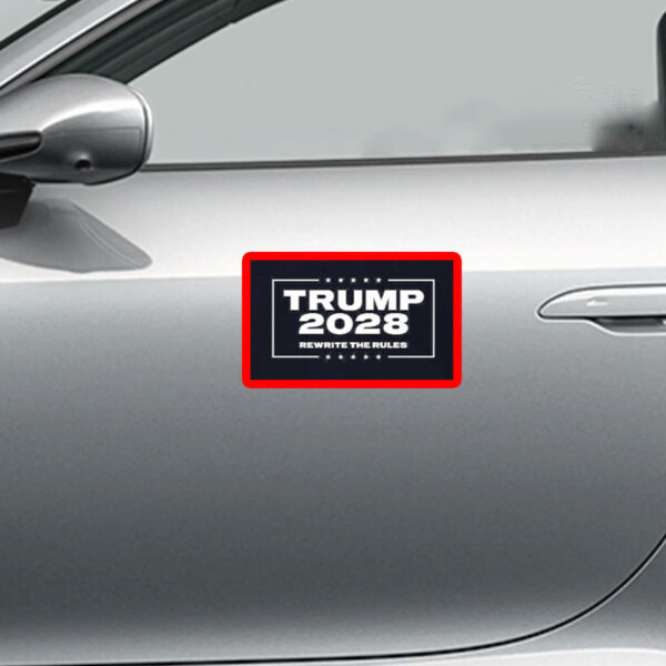 Trump 2028 rewrite the rules political Sticker