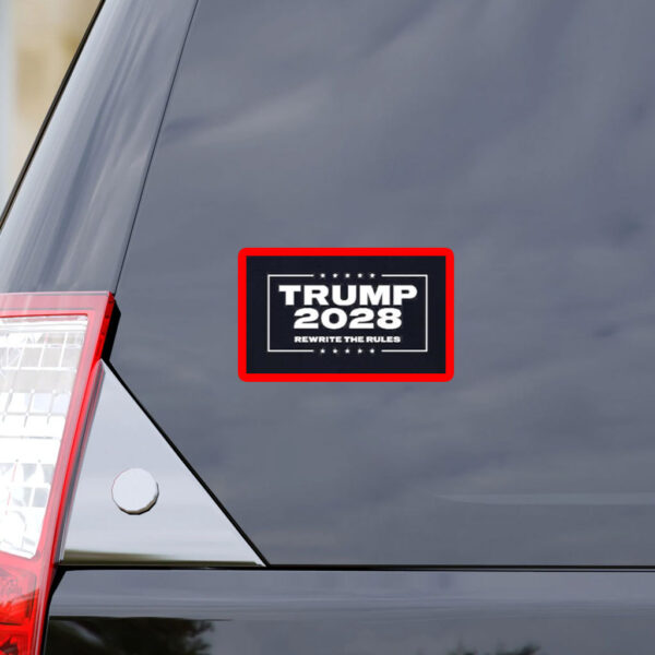 Trump 2028 rewrite the rules political Sticker