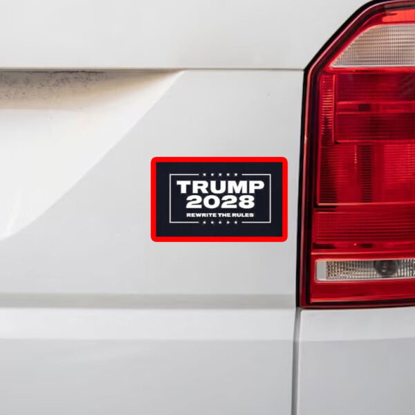Trump 2028 rewrite the rules political Sticker
