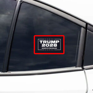 Trump 2028 rewrite the rules political Sticker