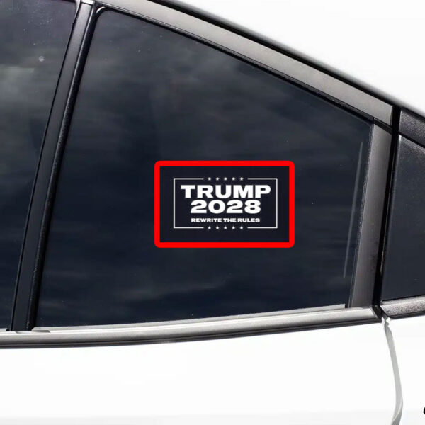 Trump 2028 rewrite the rules political Sticker