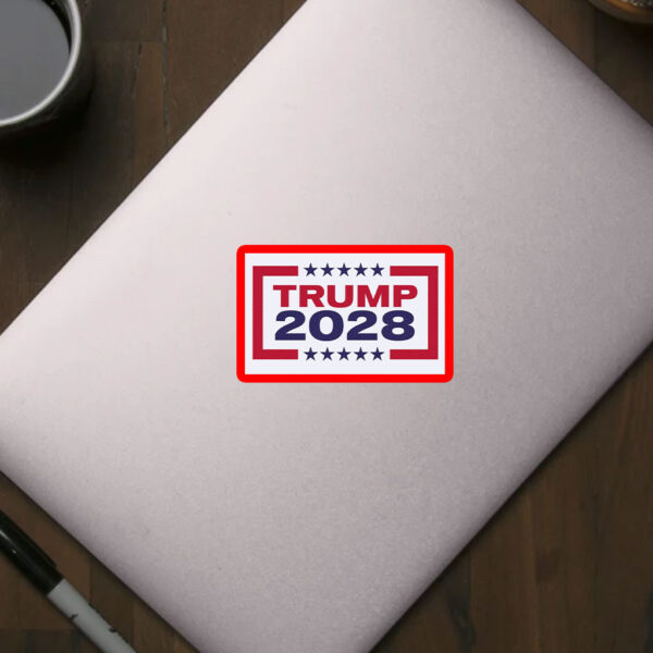 Trump For President 2028 Patriotic MAGA Sticker