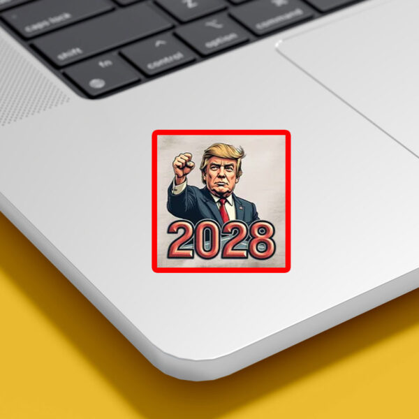 Trump For President 2028 Patriotic, Trump 2028 Sticker