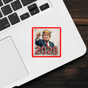 Trump For President 2028 Patriotic, Trump 2028 Sticker