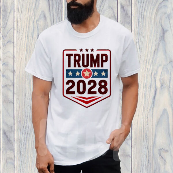 Vintage Trump Patriotic Graphic Trump 2028 T-Shirt