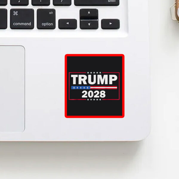 Donald Trump 2028 President American Flag Pro Trump Vintage Sticker
