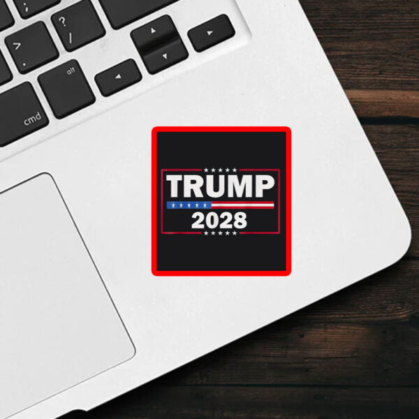 Donald Trump 2028 President American Flag Pro Trump Vintage Sticker