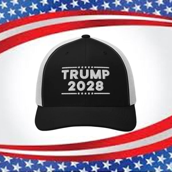 Donald Trump for President 2028 Embroidered Adjustable Trucker Cap