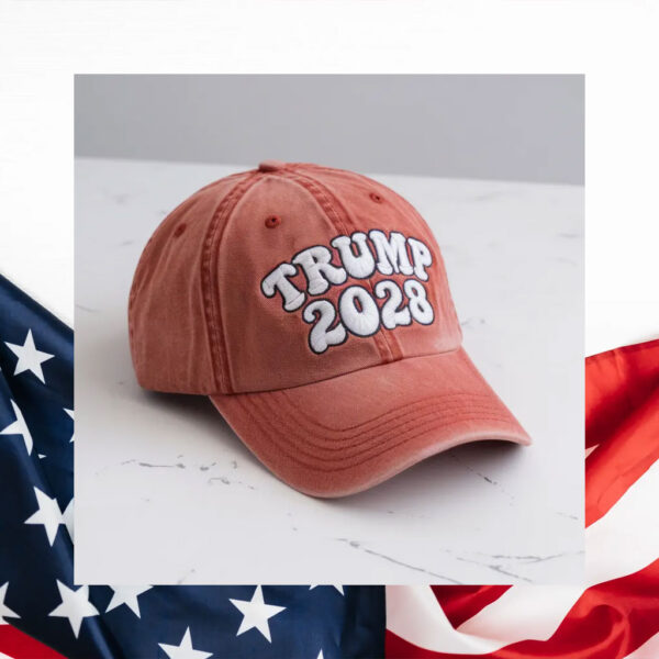 Embroidered Trump 2028 Hats – Embroidered Red MAGA Cap