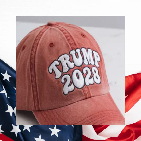 Embroidered Trump 2028 Hats – Embroidered Red MAGA Cap
