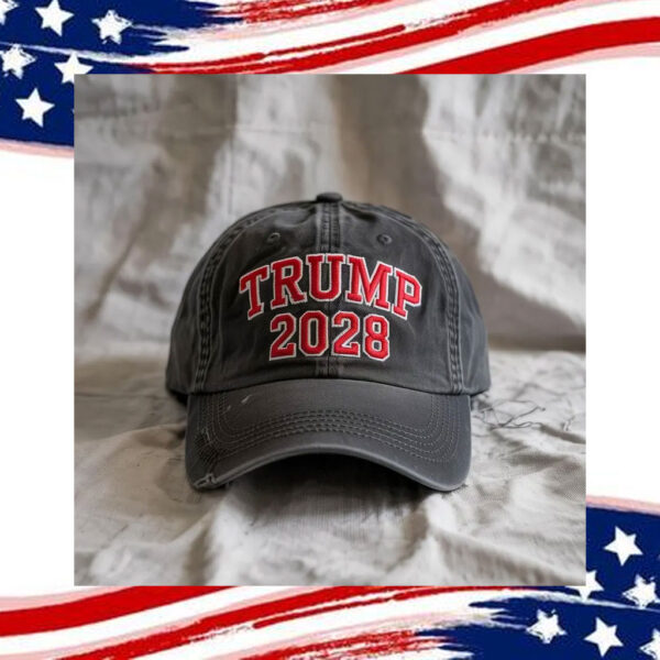 Funny Political Dad Hat, Embroidered Trump 2028 Hat