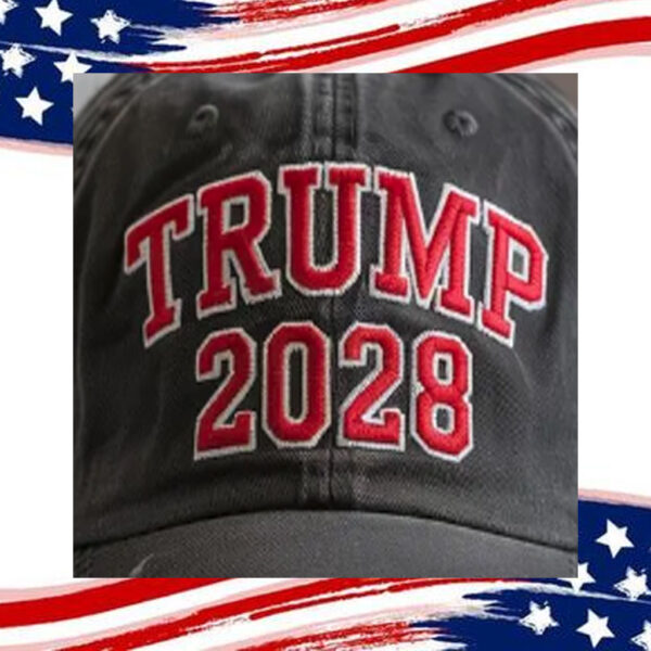 Funny Political Dad Hat, Embroidered Trump 2028 Hat