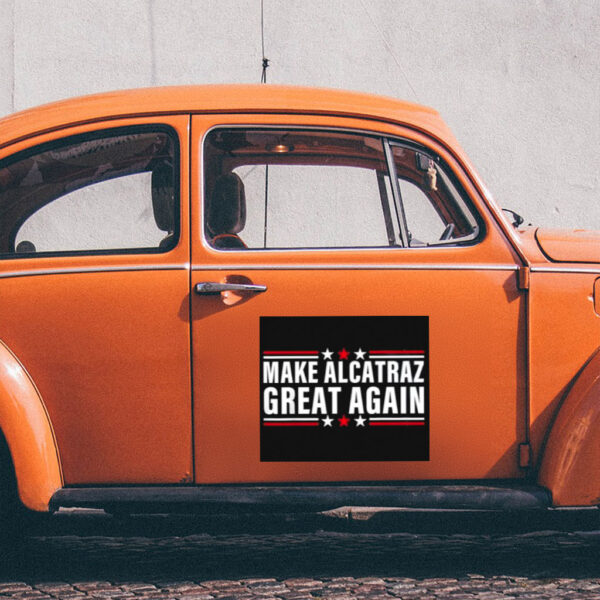Funny SF Rock ALCATRAZ, Make Alcatraz Great Again Sticker