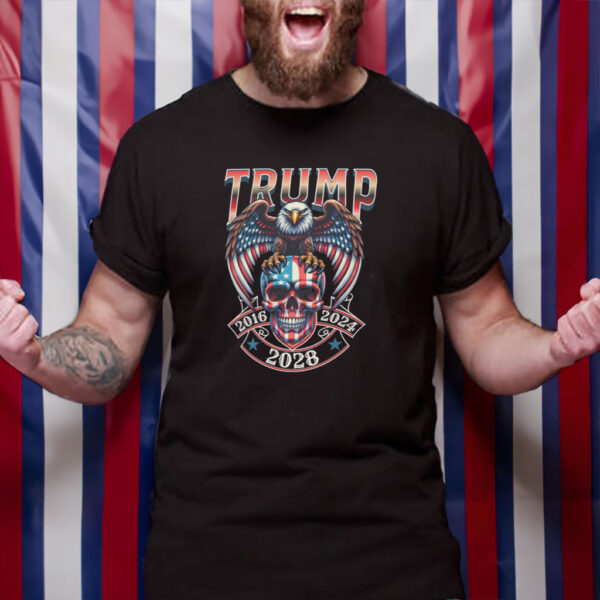 Funny Trump 2028 MAGA American Conservative Shirt