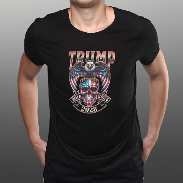 Funny Trump 2028 MAGA American Conservative Shirt