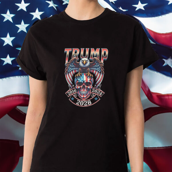 Funny Trump 2028 MAGA American Conservative Shirt