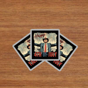 Happy 4th Of July Trump Sticker