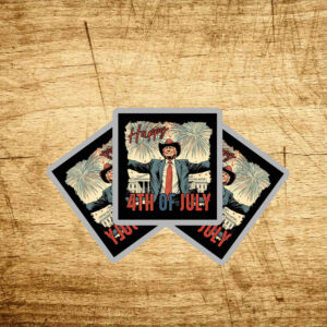 Happy 4th Of July Trump Sticker