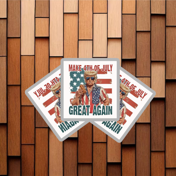 Happy 4th of july, Make 4th Of July Great Again Sticker