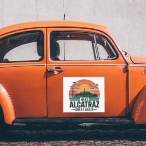 Make Alcatraz Great Again, Trump Funny Classic Sticker