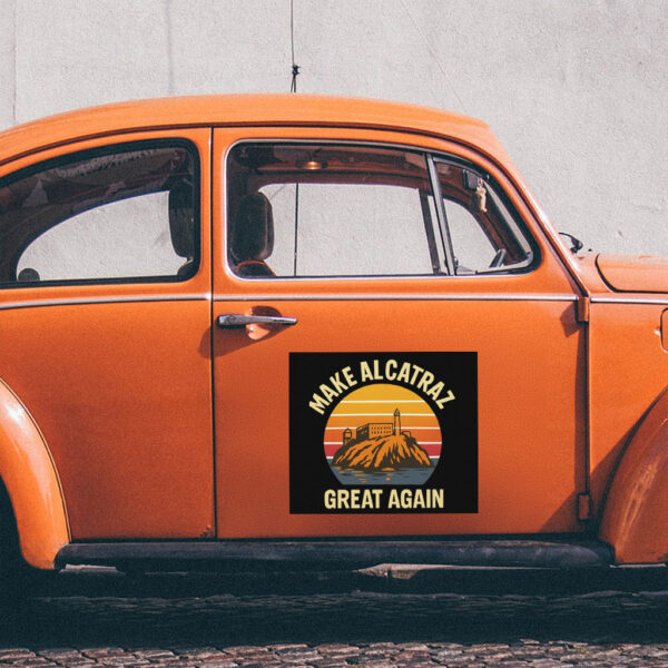 Make Alcatraz Great Again Vintage Sticker