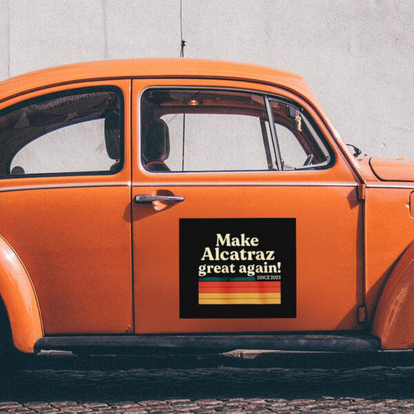 Retro Make Alcatraz Great Again Sticker